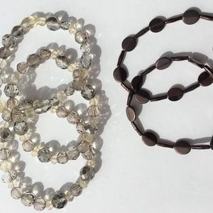 2 Chico's Stretch Bracelets sets